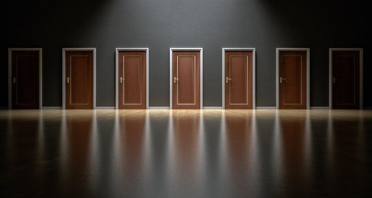 closed doors