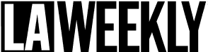 Black text "LA WEEKLY" in bold, uppercase letters, set against a transparent background.
